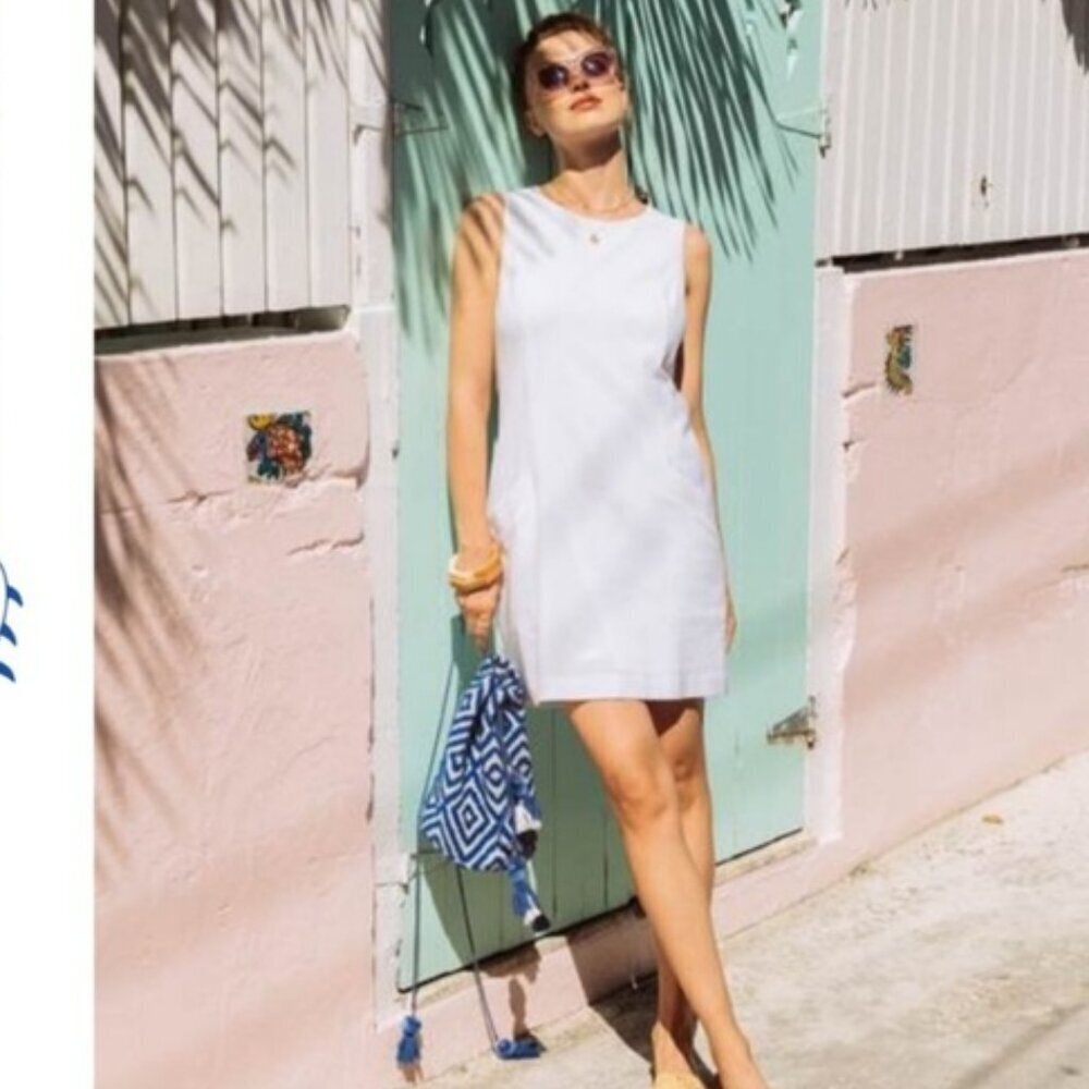 Southern Tide Paisley Seersucker Shift Dress